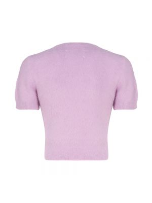 Jersey con botones de tela jersey Maison Margiela violeta