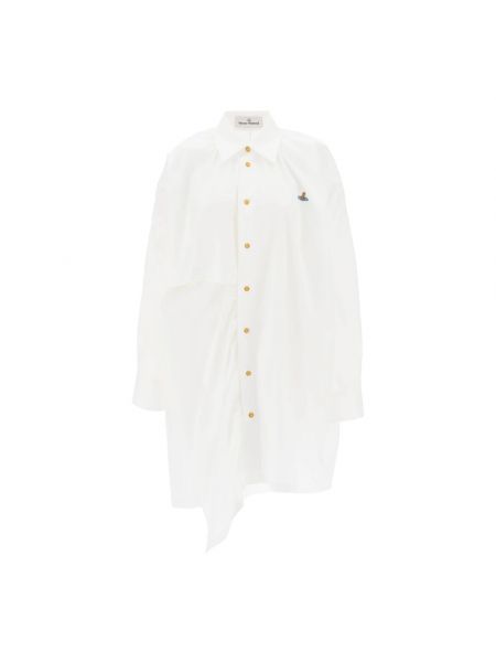 Asymmetrisches hemdkleid Vivienne Westwood weiß