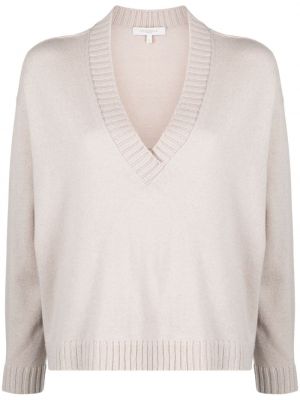 Vlnený sveter s výstrihom do v Antonelli sivá