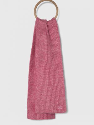 Vlněný šátek Superdry růžový