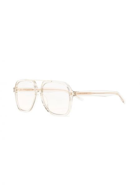Brýle Saint Laurent Eyewear béžové