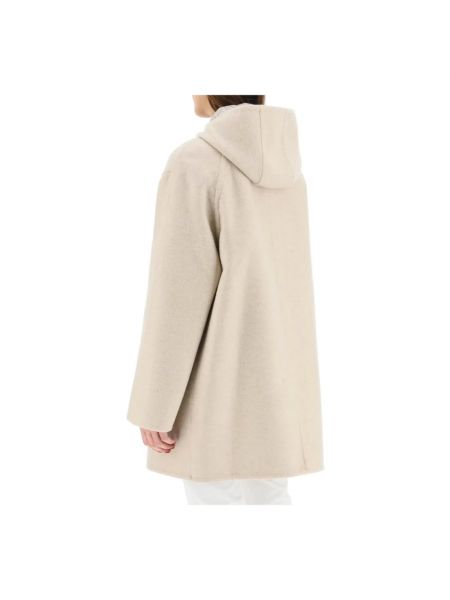 Chaqueta de lana con capucha Givenchy beige