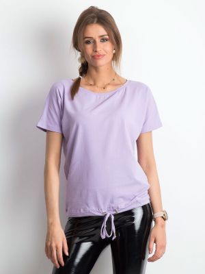 Bavlnené tričko Fashionhunters fialová