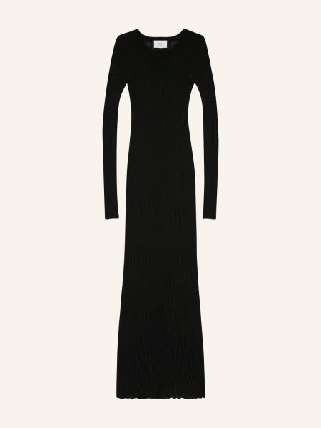 Dzianinowa sukienka długa Ami Paris czarna