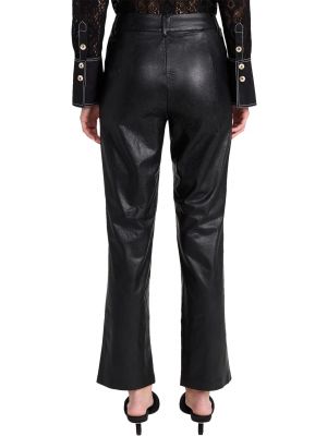 Кожаные брюки из искусственной кожи Commando черные