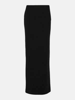 Dlhá sukňa s vysokým pásom Mã´not čierna