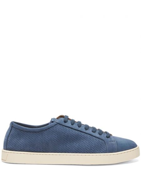 Baskets en cuir Scarosso bleu