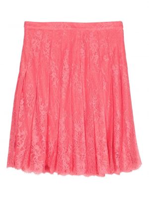 Krajkové plisované sukně Ermanno Scervino růžové