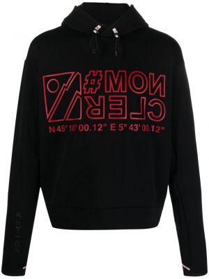 Jersey hoodie mit print Moncler Grenoble