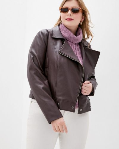 Куртка кожаная Авантюра Plus Size Fashion - Бордовый