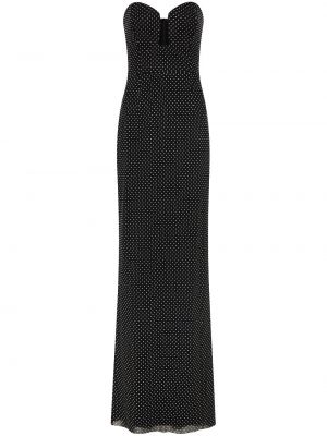 Večerní šaty na zip z polyesteru Rebecca Vallance - černá