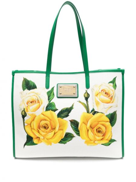 Shopper à fleurs Dolce & Gabbana