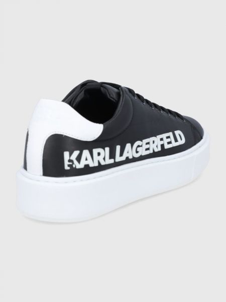 Sneakerși din piele Karl Lagerfeld negru