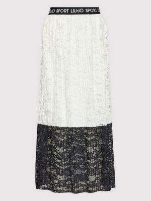 Bílé plisované midi sukně Liu Jo Sport