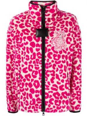 Tröja med dragkedja Moncler rosa