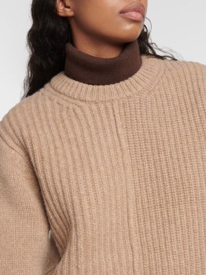 Вълнен пуловер Toteme бежово