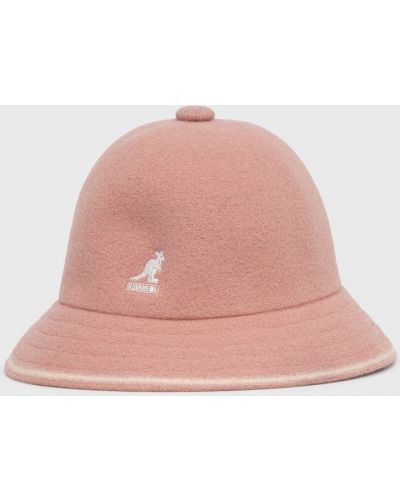 Vlněný klobouk Kangol růžový