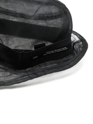 Průsvitný hedvábný klobouk Julius černý