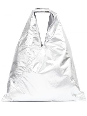 Nakupovalna torba Mm6 Maison Margiela srebrna