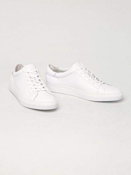 Sneakersy skórzane Polo Ralph Lauren białe