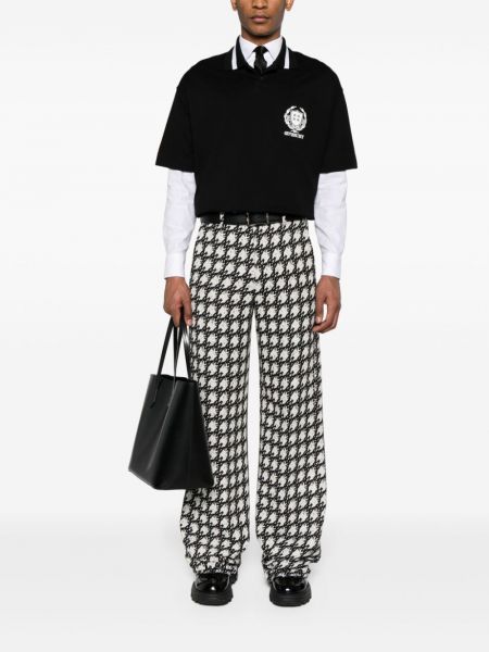 Poloshirt mit stickerei aus baumwoll Givenchy schwarz