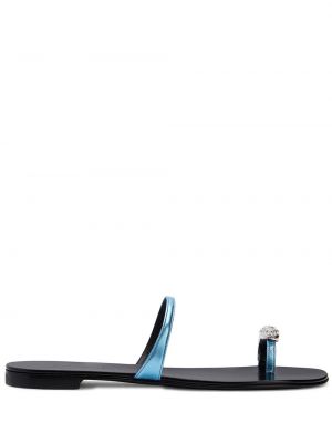 Sandales en cristal Giuseppe Zanotti bleu