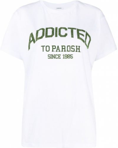 Camiseta con apliques P.a.r.o.s.h. blanco