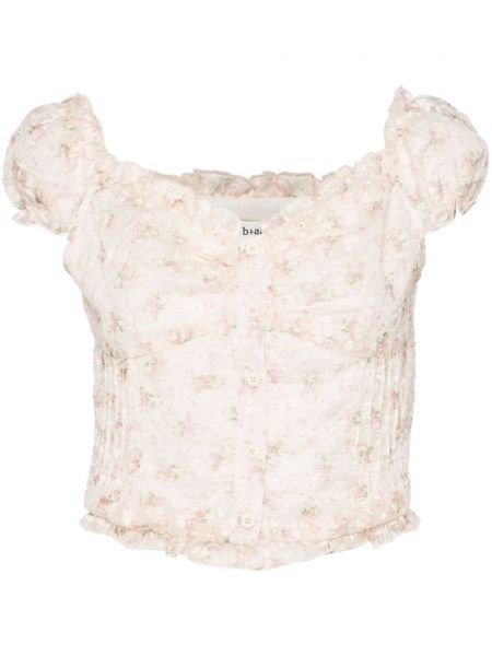 Blomstret top B+ab