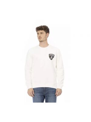 Sweatshirt mit rundhalsausschnitt mit print Automobili Lamborghini weiß