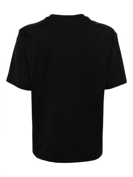 Medvilninis marškinėliai Lacoste juoda