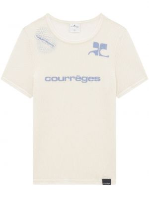 Мрежеста тениска Courreges синьо