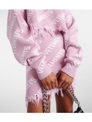 Пуловер Vetements розово