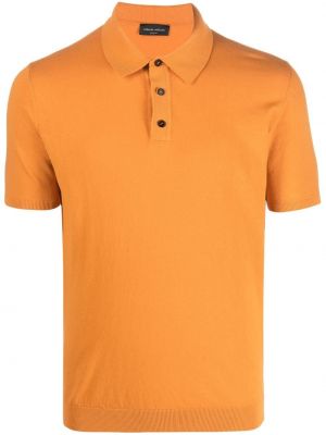 Bomull poloskjorte Roberto Collina oransje