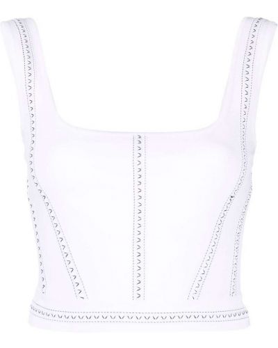 Crop top Alexander Mcqueen hvit