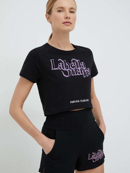 Bavlněné tričko Labellamafia černé