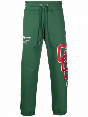 Pantalones de chándal con bordado Gcds verde