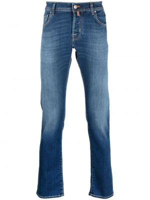 Slim fit skinny fit-jeans Jacob Cohën blå