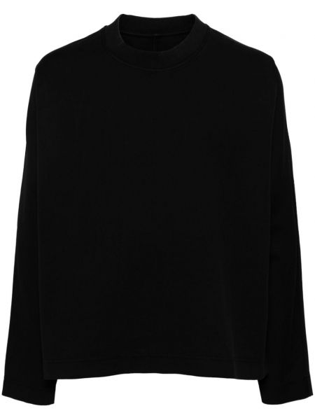 Bluza bawełniana z okrągłym dekoltem Casey Casey czarna