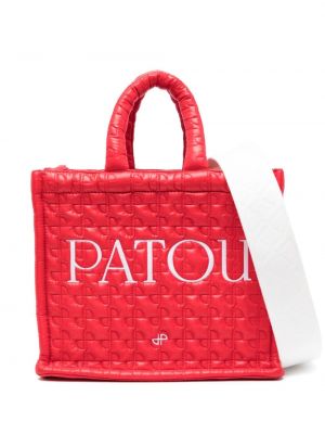 Prešívaná nákupná taška s výšivkou Patou