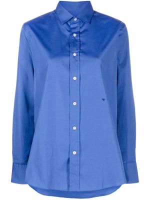 Памучна риза Hommegirls синьо