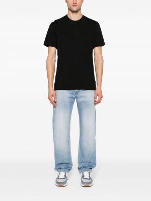 T-shirt en coton col rond James Perse noir