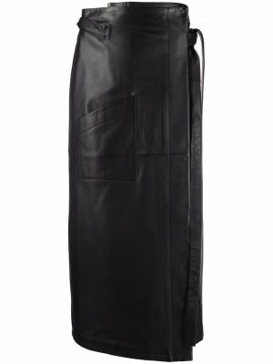 Falda de cintura alta Mm6 Maison Margiela negro