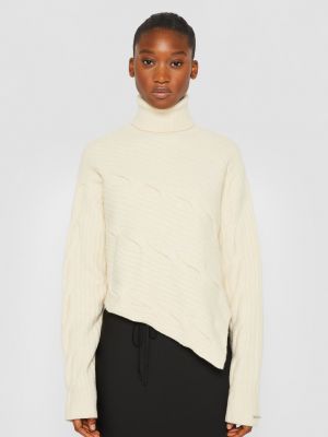 Асимметричный свитер Calvin Klein бежевый
