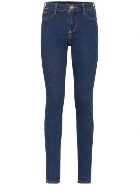 Applikation skinny jeans Philipp Plein blå