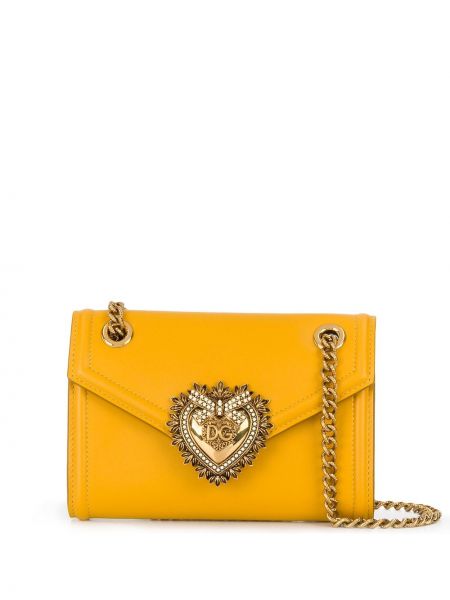 Bolsa de hombro Dolce & Gabbana amarillo