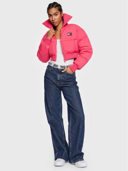 Джинсовая куртка Tommy Jeans розовая