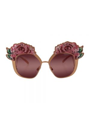Haftowane okulary przeciwsłoneczne z cekinami Dolce And Gabbana