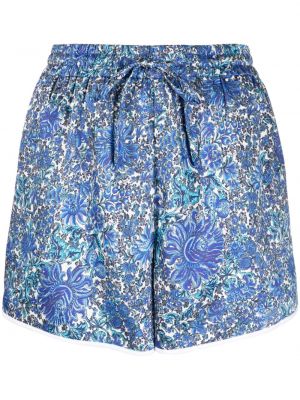 Satenske kratke hlače s cvjetnim printom s printom Sandro