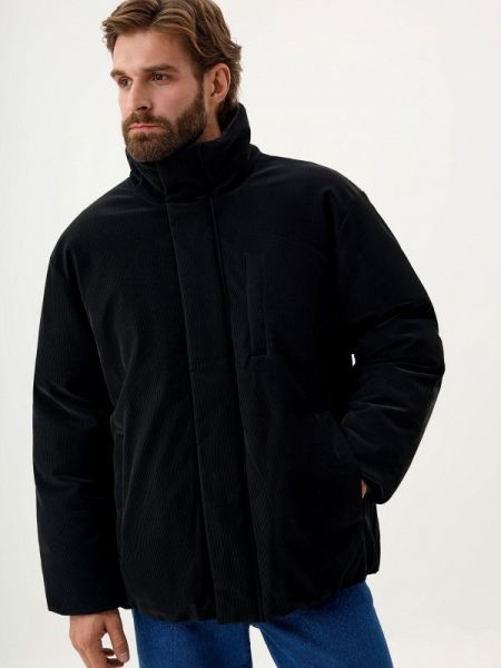 Утепленная демисезонная куртка Sela черная