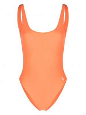 Plavky s potlačou Sporty & Rich oranžová